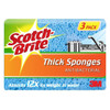 Scotch-Brite Antibacterial Thick Sponges Pack 3 Box of 8