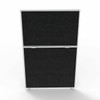 Rapidline Shush30 Plus Screen 750 x 30 x 1200mm Black Fabric / White