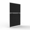 Rapidline Shush30 Plus Screen Black Fabric / White 750 x 30 x 1200mm