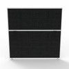 Rapidline Shush30 Plus Screen 1200 x 30 x 1200mm Black Fabric / White