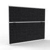 Rapidline Shush30 Plus Screen Black Fabric / White 1500 x 30 x 1200mm