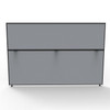 Rapidline Shush30 Plus Screen 1800 x 30 x 1200mm Grey Fabric / Black