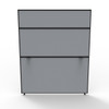 Rapidline Shush30 Plus Screen 1200 x 30 x 1500mm Grey Fabric / Black