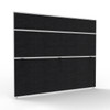 Rapidline Shush30 Plus Screen Black Fabric / White 1800 x 30 x 1500mm