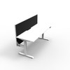Rapidline Boost Plus Workstation Single Sided 1800 x 750mm with Screen Natural White / White Satin