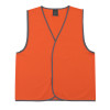 Zions Z-3801_FO_XL Daytime HiVis Safety Vest Fluoro Orange, Extra Large - 5 Vests | Mega Office Supplies