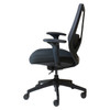 Rapidline Arco High Mesh Back Operator Chair with Arms Fabric Black