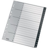 Recycle Indices and Dividers 1-20 Tab PP A4 Black Pack of 10 Leitz