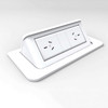 Rapidline Pop-Up Power Desk Module 2 GPO White