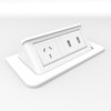 Rapidline Pop-Up Power Desk Module 1 GPO 2 USB White