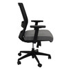 Rapidline Gesture Task Chair Black Light Grey Medium Mesh Back