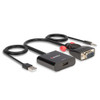 VGA and Audio to HDMI Converter Lindy Black