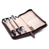 Pilot Pensemble 3 Pen Case Dark Brown Leather