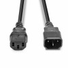 Lindy 1.5m Power Cable 10A IEC C14 Plug to C13 Socket
