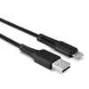 USB Type A to Lightning Cable Black Lindy 1m