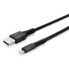 Black 1m USB Type A to Lightning Cable Lindy