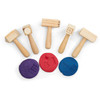Educational Colours Wooden Pattern Hammer Set of 5
