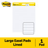 Post-it Easel Pad White 635 x 762mm Lined 30 Sheets 561WLSS