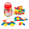 Learning Can Be Fun Solid Plastic Pattern Blocks Jar of 126 | It's A Mega Thing