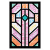 Creative School Supply Cardboard Stained Glass Frames Pack of 20