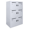 Rapidline Go Office Locker Unit 800 x 486 x 1375mm 6 Compartments White