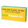 Nikko Finepoint 99-L Pen 0.4mm Assorted Pack of 12