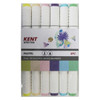 Kent Spectra Brush and Chisel Marker Pastel Set of 6