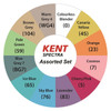 Kent Spectra Brush and Chisel Marker Assorted Set of 12