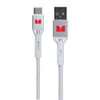 Monster USB-C to USB-A Braided Cable 1.2m White