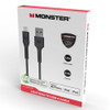 Monster Black Lightning to USB-A TPE Cable 1.2m
