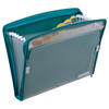 ColourHide ZipIt A4 Expanding File Teal Green - Pack of 6 | Mega Office Supplies