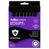 Artline Supreme Retractable Antibacterial Ballpoint Pen 1.0mm Core Black Pack 10 | Mega Office Supplies