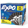 Expo Low Odor Chisel Tip Black Dry Erase Markers – Box of 36