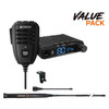 EcoXgear 5-Watt Compact Fixed Mount UHF Radio with USB-C Port Value Pack | Mega Office Supplies