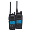 EcoXgear Ecoxtalk 5-Watt Long Range IP67 Handheld UHF Radio 17km Black Twin Pack | Mega Office Supplies