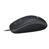Logitech Mouse Black B100 USB Wired