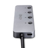 Lindy 4 Port USB 3.2 Type C Hub with On/Off Switches | Mega Office Supplies