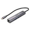 Lindy 3 Port USB 3.2 Gen 2 Type C Hub with Gigabit Ethernet | Mega Office Supplies
