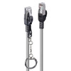 Lindy 5m Cat6A S/FTP Locking Network Cable Grey