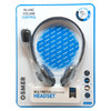 Osmer Headphone with Mic and Volume Control Single 3.5mm Plug Black | Mega Office Supplies