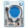 Osmer Headphone with Mic Mute Function and Volume Control USB Plug Black | Mega Office Supplies