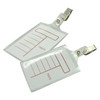 Osmer Clear PVC Strap with Alligator Clip Pack of 20 | Mega Office Supplies