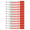 Nikko Permanent Oil Marker Bullet Tip Red Box of 12