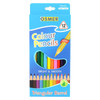 Osmer Triangular Wood Case Colour Pencils Assorted Pack 12 Box of 12 | Mega Office Supplies