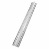 Osmer 30cm Plastic Ruler with Finger Grip Clear Pack of 24