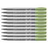 Staedtler 375 Pigment Arts Calligraphy Pen Olive Green Pack of 10 | Mega Office Supplies