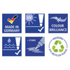 Staedtler Olive Green 375 Pigment Arts Calligraphy Pen Pack of 10 | Mega Office Supplies