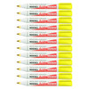 Nikko Permanent Oil Marker Bullet Tip Yellow Box of 12