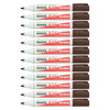 Nikko Permanent Oil Marker Bullet Tip Brown Box of 12
