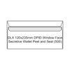 Candida DLX 120x235mm DPID Window Face Secretive Wallet Peel and Seal Box of 500 | Mega Office Supplies
